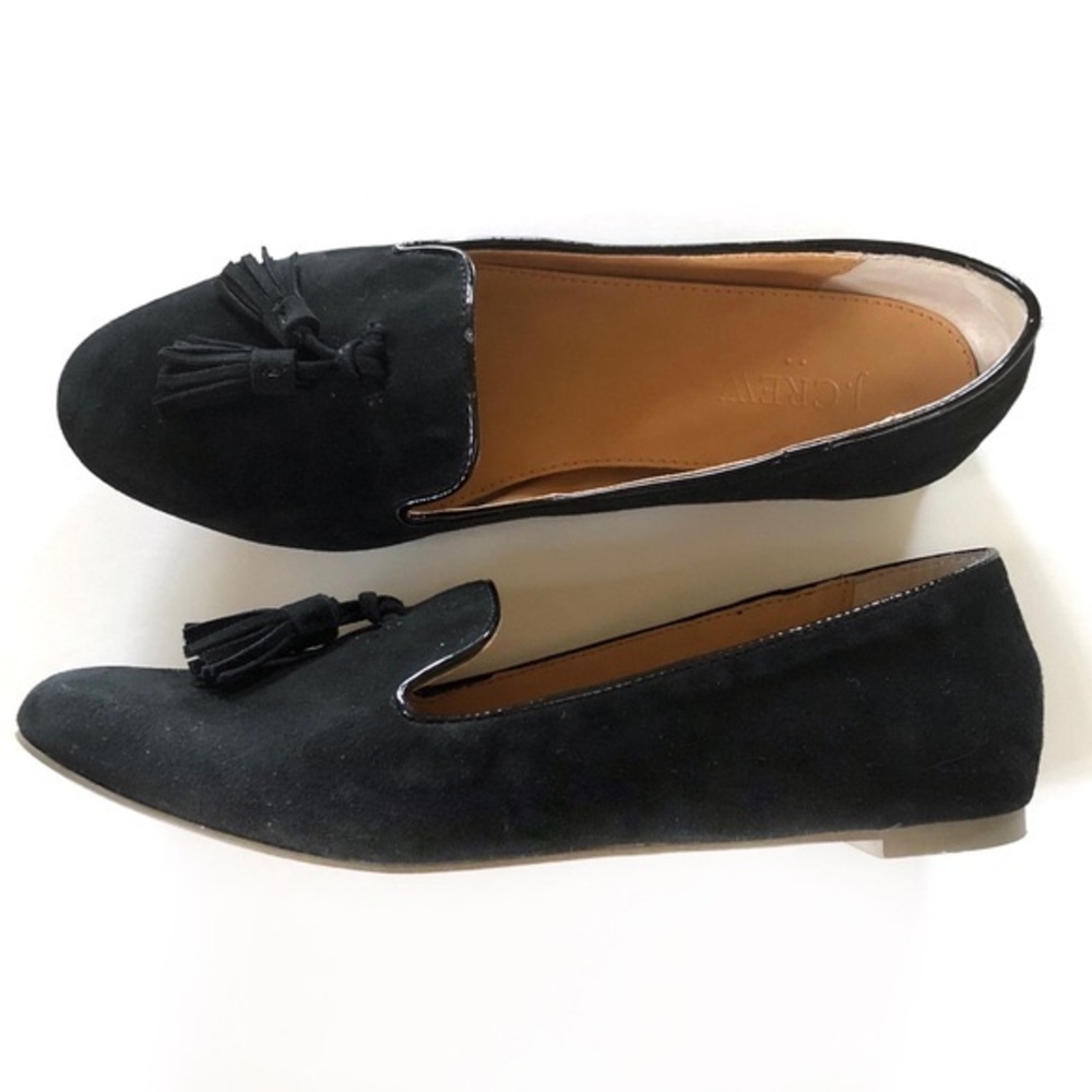 J Crew Tassel Suede Loafers